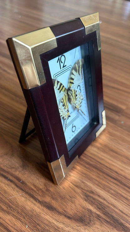 Clock Shadow Box Butterfly